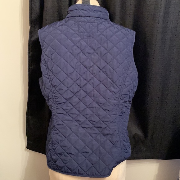 VAN HEUSEN SIZE L BLUE QUILTED ZIP VEST - Picture 7 of 9